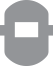 Icon depicting welding helmet